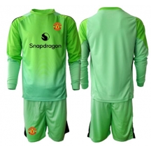 Manchester United Keeper Derde tenue Kids 2025-26 Lange Mouwen (+ broek)