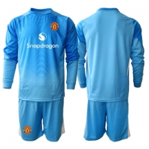 Manchester United Keeper Thuis tenue Kids 2025-26 Lange Mouwen (+ broek)