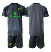 Manchester United Keeper Uit tenue Kids 2025-26 Korte Mouwen (+ broek)