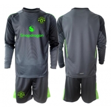 Manchester United Keeper Uit tenue Kids 2025-26 Lange Mouwen (+ broek)