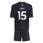 Manchester United Leny Yoro #15 Derde tenue Kids 2025-26 Korte Mouwen (+ broek)