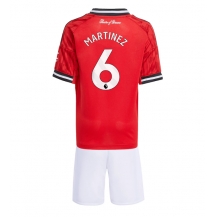 Manchester United Lisandro Martinez #6 Thuis tenue Kids 2025-26 Korte Mouwen (+ broek)