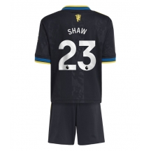 Manchester United Luke Shaw #23 Derde tenue Kids 2025-26 Korte Mouwen (+ broek)