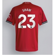 Manchester United Luke Shaw #23 Thuis tenue 2025-26 Korte Mouwen