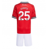 Manchester United Manuel Ugarte #25 Thuis tenue Kids 2025-26 Korte Mouwen (+ broek)