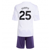 Manchester United Manuel Ugarte #25 Uit tenue Kids 2025-26 Korte Mouwen (+ broek)