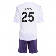 Manchester United Manuel Ugarte #25 Uit tenue Kids 2025-26 Korte Mouwen (+ broek)