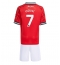 Manchester United Mason Mount #7 Thuis tenue Kids 2025-26 Korte Mouwen (+ broek)