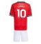 Manchester United Matheus Cunha #10 Thuis tenue Kids 2025-26 Korte Mouwen (+ broek)