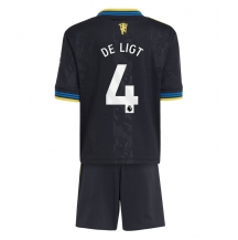 Manchester United Matthijs de Ligt #4 Derde tenue Kids 2025-26 Korte Mouwen (+ broek)