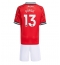 Manchester United Patrick Dorgu #13 Thuis tenue Kids 2025-26 Korte Mouwen (+ broek)