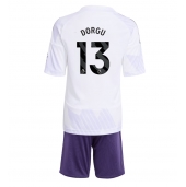 Manchester United Patrick Dorgu #13 Uit tenue Kids 2025-26 Korte Mouwen (+ broek)