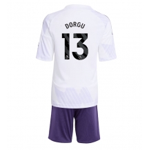 Manchester United Patrick Dorgu #13 Uit tenue Kids 2025-26 Korte Mouwen (+ broek)