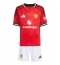 Manchester United Thuis tenue Kids 2025-26 Korte Mouwen (+ broek)