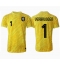 Nederland Bart Verbruggen #1 Keeper Uit tenue EK 2024 Korte Mouwen