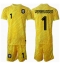 Nederland Bart Verbruggen #1 Keeper Uit tenue Kids EK 2024 Korte Mouwen (+ broek)