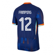 Nederland Jeremie Frimpong #12 Uit tenue EK 2024 Korte Mouwen