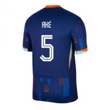 Nederland Nathan Ake #5 Uit tenue EK 2024 Korte Mouwen