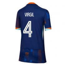 Nederland Virgil van Dijk #4 Uit tenue Dames EK 2024 Korte Mouwen