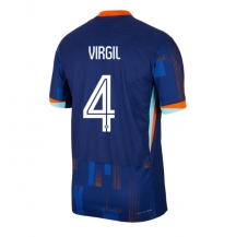 Nederland Virgil van Dijk #4 Uit tenue EK 2024 Korte Mouwen