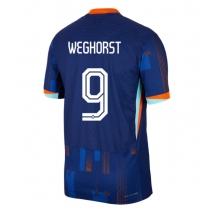 Nederland Wout Weghorst #9 Uit tenue EK 2024 Korte Mouwen