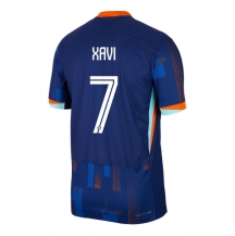Nederland Xavi Simons #7 Uit tenue EK 2024 Korte Mouwen