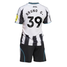 Newcastle United Bruno Guimaraes #39 Thuis tenue Kids 2025-26 Korte Mouwen (+ broek)