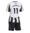 Newcastle United Harvey Barnes #11 Thuis tenue Kids 2025-26 Korte Mouwen (+ broek)