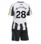 Newcastle United Joe Willock #28 Thuis tenue Kids 2025-26 Korte Mouwen (+ broek)