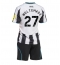 Newcastle United Nick Woltemade #27 Thuis tenue Kids 2025-26 Korte Mouwen (+ broek)