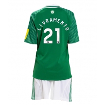 Newcastle United Tino Livramento #21 Uit tenue Kids 2025-26 Korte Mouwen (+ broek)