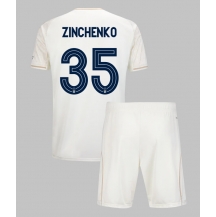 Nottingham Forest Oleksandr Zinchenko #35 Uit tenue Kids 2025-26 Korte Mouwen (+ broek)