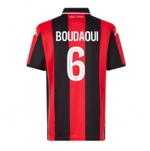 OGC Nice Hicham Boudaoui #6 Thuis tenue 2025-26 Korte Mouwen