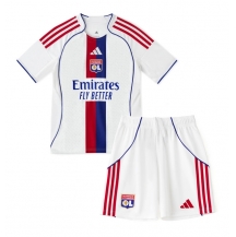 Olympique Lyonnais Thuis tenue Kids 2025-26 Korte Mouwen (+ broek)