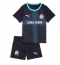 Olympique de Marseille Uit tenue Kids 2025-26 Korte Mouwen (+ broek)
