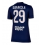 Paris Saint-Germain Bradley Barcola #29 Thuis tenue Dames 2025-26 Korte Mouwen