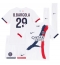 Paris Saint-Germain Bradley Barcola #29 Uit tenue Kids 2025-26 Korte Mouwen (+ broek)