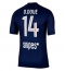 Paris Saint-Germain Desire Doue #14 Thuis tenue 2025-26 Korte Mouwen