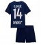 Paris Saint-Germain Desire Doue #14 Thuis tenue Kids 2025-26 Korte Mouwen (+ broek)