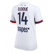 Paris Saint-Germain Desire Doue #14 Uit tenue Dames 2025-26 Korte Mouwen