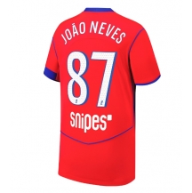 Paris Saint-Germain Joao Neves #87 Derde tenue 2025-26 Korte Mouwen