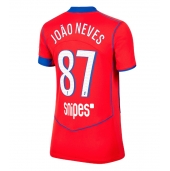 Paris Saint-Germain Joao Neves #87 Derde tenue Dames 2025-26 Korte Mouwen