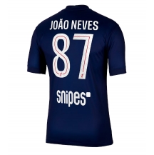Paris Saint-Germain Joao Neves #87 Thuis tenue 2025-26 Korte Mouwen