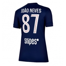 Paris Saint-Germain Joao Neves #87 Thuis tenue Dames 2025-26 Korte Mouwen
