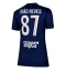 Paris Saint-Germain Joao Neves #87 Thuis tenue Dames 2025-26 Korte Mouwen