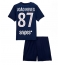 Paris Saint-Germain Joao Neves #87 Thuis tenue Kids 2025-26 Korte Mouwen (+ broek)