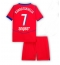 Paris Saint-Germain Khvicha Kvaratskhelia #7 Derde tenue Kids 2025-26 Korte Mouwen (+ broek)