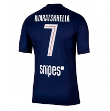 Paris Saint-Germain Khvicha Kvaratskhelia #7 Thuis tenue 2025-26 Korte Mouwen