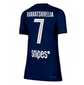 Paris Saint-Germain Khvicha Kvaratskhelia #7 Thuis tenue Dames 2025-26 Korte Mouwen