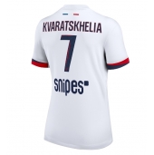 Paris Saint-Germain Khvicha Kvaratskhelia #7 Uit tenue Dames 2025-26 Korte Mouwen